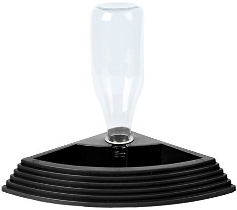 OMEM Fuente de Agua para Reptiles Plato de Agua para Mascotas ArtíCulos Necesarios para Hombre Ocupado (Negro)