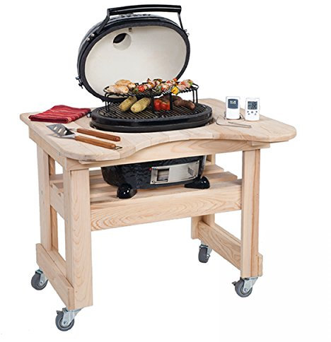 Tisch aus Zypressen-Holz für den Primo Oval Junior