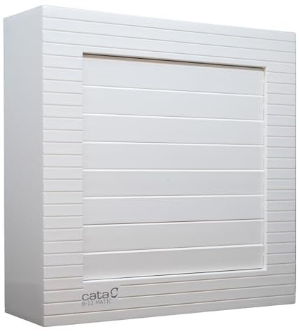 Cata Extractor B-12 Matic Con Apertura y Cierre Automático Protector Térmico y Nivel Sonoro Mínimo de 43 db Potencia 20W Color Blanco