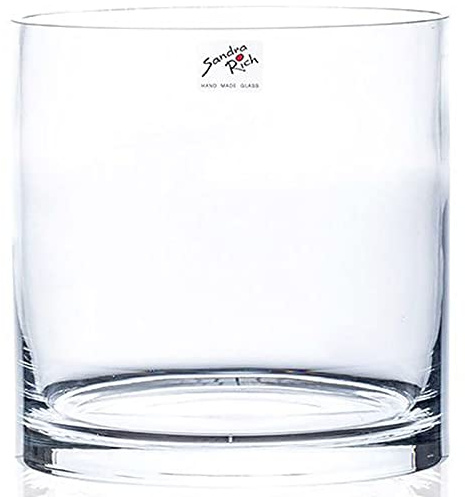 Sandra Rich 360002 Vase, Glas, transparent, 20 x 10 x 10 cm