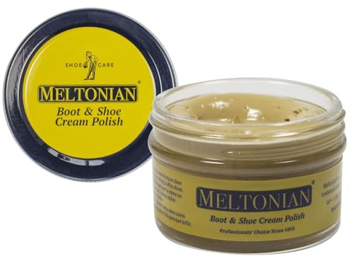 Meltonian Crema de Zapatos, 1,55 Oz, Hueso Luz, Luz del Hueso, Tamaño Un tamaño
