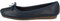 Clarks Women's Freckle Ice Ballet Flats, Navy Leather, 3.5 UK