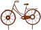 Rostikal Metall Fahrrad 41 x 25 cm - Rost Deko für Garten, Gartendeko in Rostoptik - Ausgefallene Metall Dekoration - Perfekt und wetterfest für Ihre Terrasse