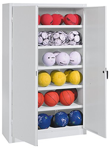 C und P Geräteschrank Typ III mit Vollblech-Flügeltüren Metallschrank, 195x120x50 cm