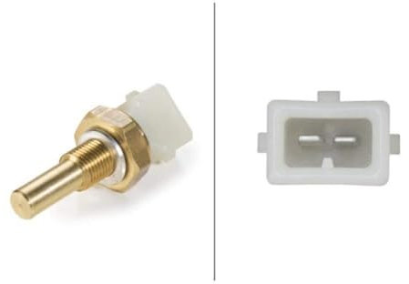HELLA 6PT 009 107-561 Sensor, temperatura del refrigerante - 12V - 2polos - atornillado - con junta