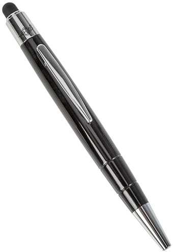 Wedo 26115001 Touchpen Mini 2-in-1 (leitfähiger Eingabestift, 10 cm) schwarz
