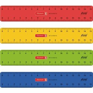 Brunnen 10 x Flexillineal Kunststoff 15cm farbig Sortiert