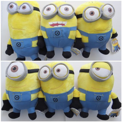 Joy Toy 90530 - Minions Velboa Plüsch 28 cm - 6 Verschiedene Charaktere