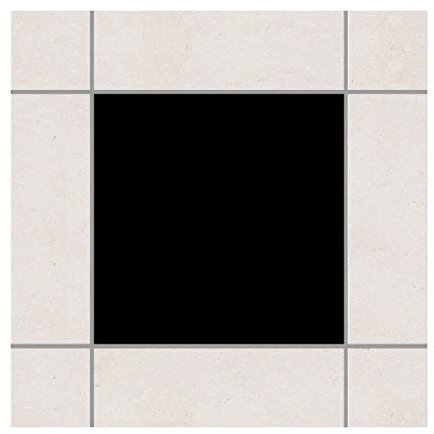 Apalis Fliesenaufkleber Fliesenbild Fliesen-Deko Colour Black Set 20teilig 15x15cm