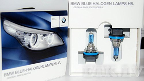 Original BMW Blue Halogenlampen H8 E90 E91 E92 E93 E60 E61 LCI Tagfahrlicht weiß (63112359505)