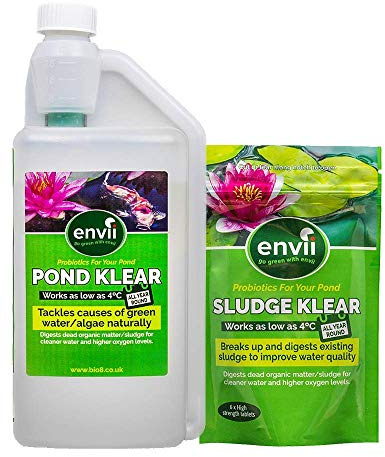 Envii Sludge and Pond Klear - Pond Treatment Pack - targets unwanted organics during winter.