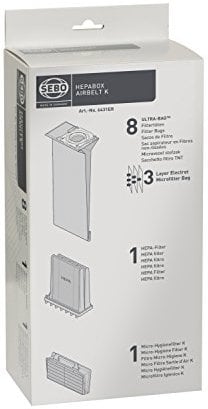 Sebo airbelt K HEPA-Box für K-Geräte, Vliesmaterial, White