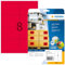 HERMA 5046 Farbige Etiketten neon rot, 640 Blatt, 99,1 x 67,7 mm, 8 pro A4 Bogen, 5120 Stück, selbstklebend, bedruckbar, matt, blanko Papier Neon-Etiketten Farbaufkleber