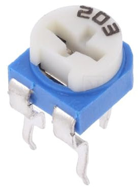 10X RKT6V-20K Potentiometer: für den Einbau 1-Drehung,liegend 20kΩ 100mW SR PASS