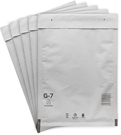 30 Luftpolsterumschläge Versandtaschen Luftpolsterversandtaschen Luftpolstertaschen DIN A4 + C4 Gr. G/7 G7 weiß (250mm x 350 mm) Umschläge gepolstert haftklebend Polsterumschlag Taschen