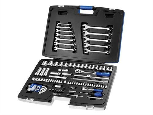 Britool E032911B Socket 1/4 & 1/2in Mixed Drive & Spanner Set 101 Piece