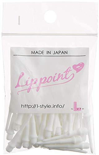 LSTYLE Dartspitzen Original Lippoint - Soft Tip Dart Points - 2BA Gewinde - Normale Länge - Weiß