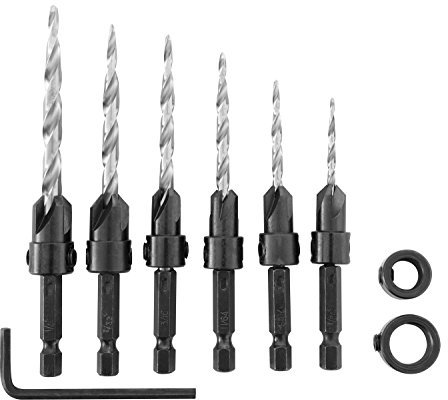 Irwin Tools 1882792 SPEEDBOR Countersink Wood Drill Bit, 8-Piece