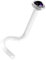 bioplast® Nasenstecker mit Stein dunkellila