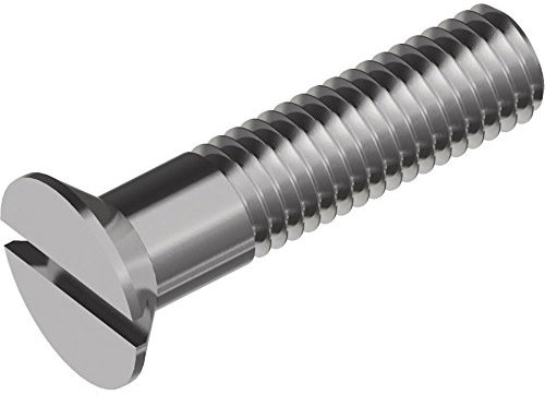 100 Stück Senkkopfschrauben DIN 963 - Edelstahl A2 mit Schlitz M10 x 35