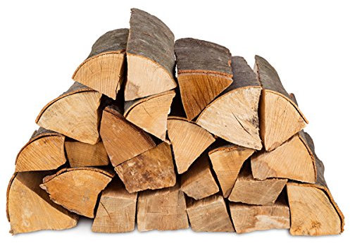 60kg (2x30kg) Brennholz Kaminholz 100% Buchenholz Feuerholz 25cm - kammergetrocknet, ofenfertig und einsatzbereit + 20 Stück Anzünder
