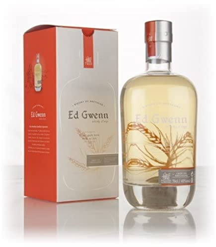 EDDU - Ed Gwenn - Single Grain Whisky - Origine : France/Bretagne - Notes de Poire, Litchi & Pêche - Arômes de Bananes Flambées et Fruits Exotiques - 45% Alcool - 70 cl