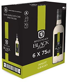 McGuigan Black Label Pinot Grigio, 75 cl (Case of 6)