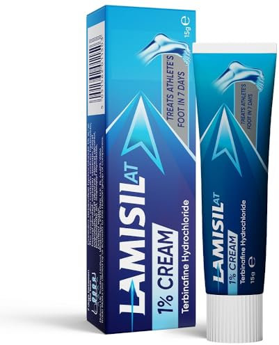 Lamisil 1% Athletes Foot Treatment Cream - Clinically Proven to Treat Athlete's Foot in 7 Days - Antifungal Feet Cream 15g