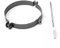 raik Ofenrohr/Rauchrohr Rohrschelle Wandbefestigung Durchmesser 120 mm Stahlblech Gussgrau SH116-120-gg