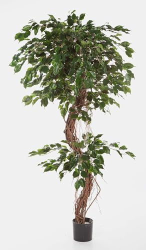 artplants.de Künstlicher Ficus Baum Exotica, 180cm - Kunstficus - Kunstbaum