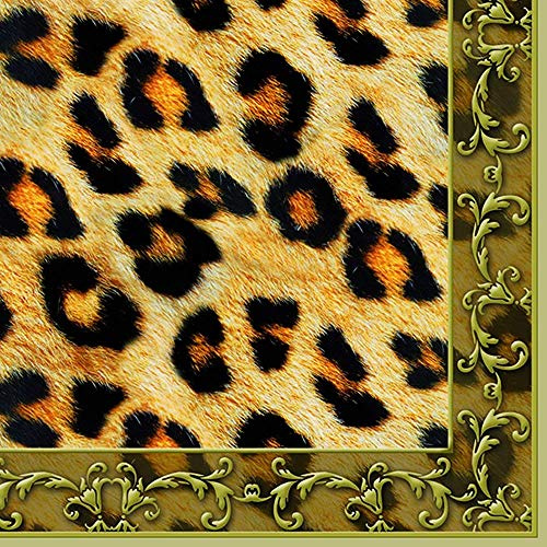 Ambiente - Servietten - Leopard Ornament - Afrika / Muster / Fell