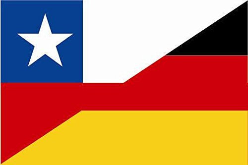 U24 Motorradflagge Chile-Deutschland Fahne Flagge 20 x 30 cm