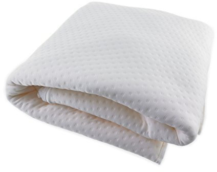 Direct Manufacturing Coolmax - Coprimaterasso in memory foam, con cerniera, per letto matrimoniale da 27,5 cm x 27,5 cm