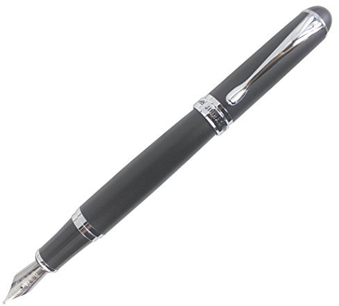 Abcsea Premium X750 Medium Nib Fountain Pen Chrome Trim - Matte Black