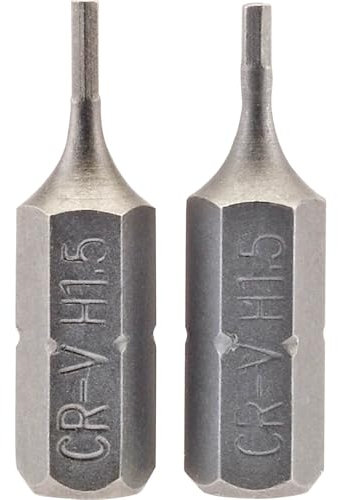 Draper 63944 1.5mm 1/4 Hex Hexagonal Insert Bit 25mm Long (2 Piece)