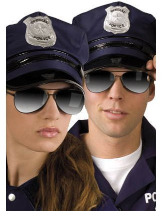PARTY DISCOUNT Brille Polizei, verspiegelt PREISHIT