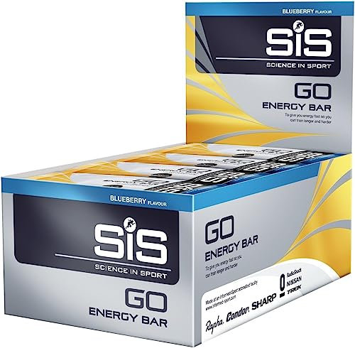 Science in Sport GO Energieriegel Mini 40g 30er Packung Blaubeere - Leckere Kohlenhydrate Riegel mit 25g Kohlenhydrate, Energielieferanten für das Power Training