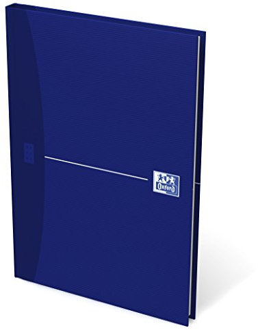 OXFORD Gebundene Bücher 5er Pack A5 liniert 96 Blatt mit abtrennbaren Ecken blau Geschäftsbuch Tagebuch Kladde Journal Skizzenbuch