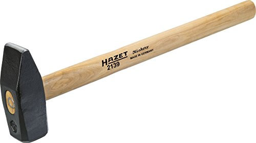 HAZET Vorschlaghammer 2139-2 | 5 Kg geschmiedeter Hammerkopf | Hickorystiel | 800 mm | Vielseitig einsetzbar