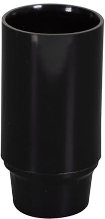 Tibelec 807520 Douille pour Ampoule E14 Isolée Lisse Culot Femelle 10x1 Bakélite Noir 2,7 x 5,3 cm