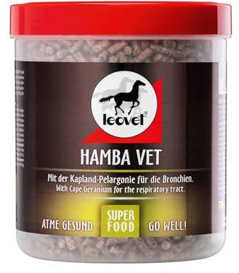 Leovet Hamba-VET | 700 g | Ergänzungsfuttermittel für Pferde | Zur Aktivierung der Abwehrkräfte | Zum Draufbeißen und Durchatmen | Basis-Getreidemischung mit vielen Kräutern