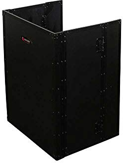 26 Wide x 36 Tall Black DJ Fold-out Stand