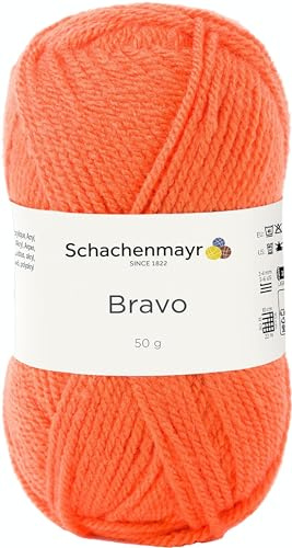 Schachenmayr Bravo 9801211-08192 Pumpkin Hand Knitting Yarn Crochet Yarn