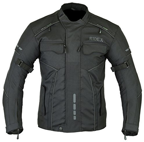 Mens RIDEX CJ3 Motorbike Motorcycle Jacket Windproof/Waterproof With CE Armours (X-Large)
