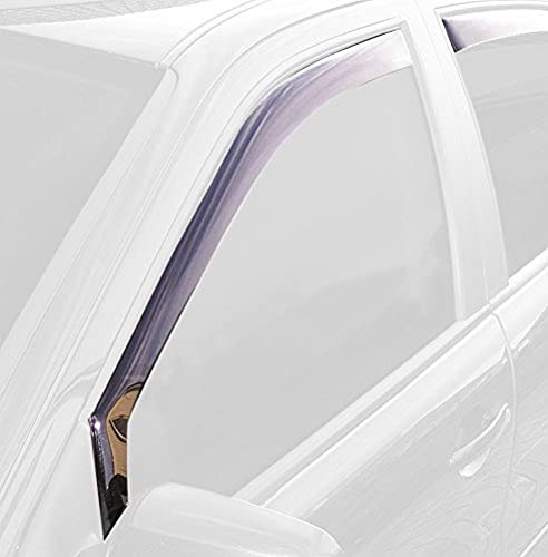 ClimAir Windabweiser Schwarz kompatibel mit Mercedes E-Klasse S/W212 4/5-türer 2009-2016 | kompatibel mit Mercedes E-Klasse S/W212 4/5-türer 2009-2016