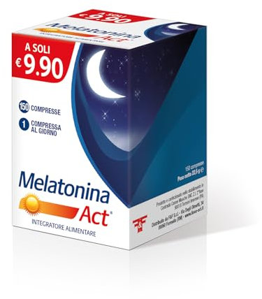 ACT Melatonina 1Mg, Blu, 150 Compresse