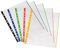 Herlitz 10914414 Prospekthülle A4 glasklar mit farbigem Rand 100er Packung, 0,07 mm