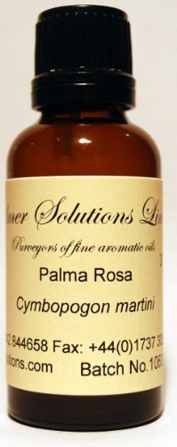 Calmer Solutions Palmarosa 100% reines ätherisches Aromatherapie-Öl, 30 ml