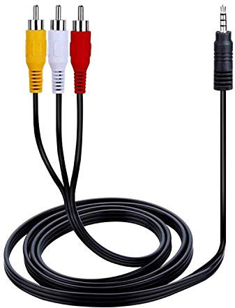 TV Lead for Sony DCR-HC14, DCR-HC14E, DCR-HC15, DCR-HC15E, DCR-HC88, DCR-HC88E Handycam Camcorder - AV/AUDIO VIDEO Connecting Cable - Replacement for VMC-20FR