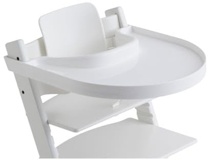 Playtray Tripp Trapp Tisch - Geeignet für alle versionen des Stokke Stuhl, Einfach zu montieren, 100% BPA-frei, Weiß